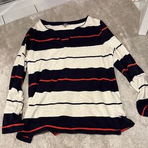 Talbots Striped Long Sleeve Tunic size large